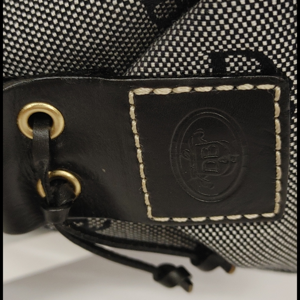 Nwt Dooney & Broke Grey Db Signature Logo Bag - image 5